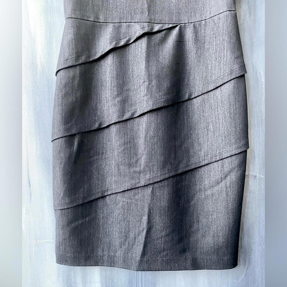 Calvin Klein Asymmetrical Tiered Sheath Mini Dress Size 4 - Picture 5 of 9